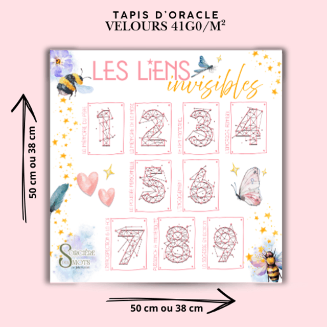 Tapis d'oracle Grille d'inclusion Numérologie